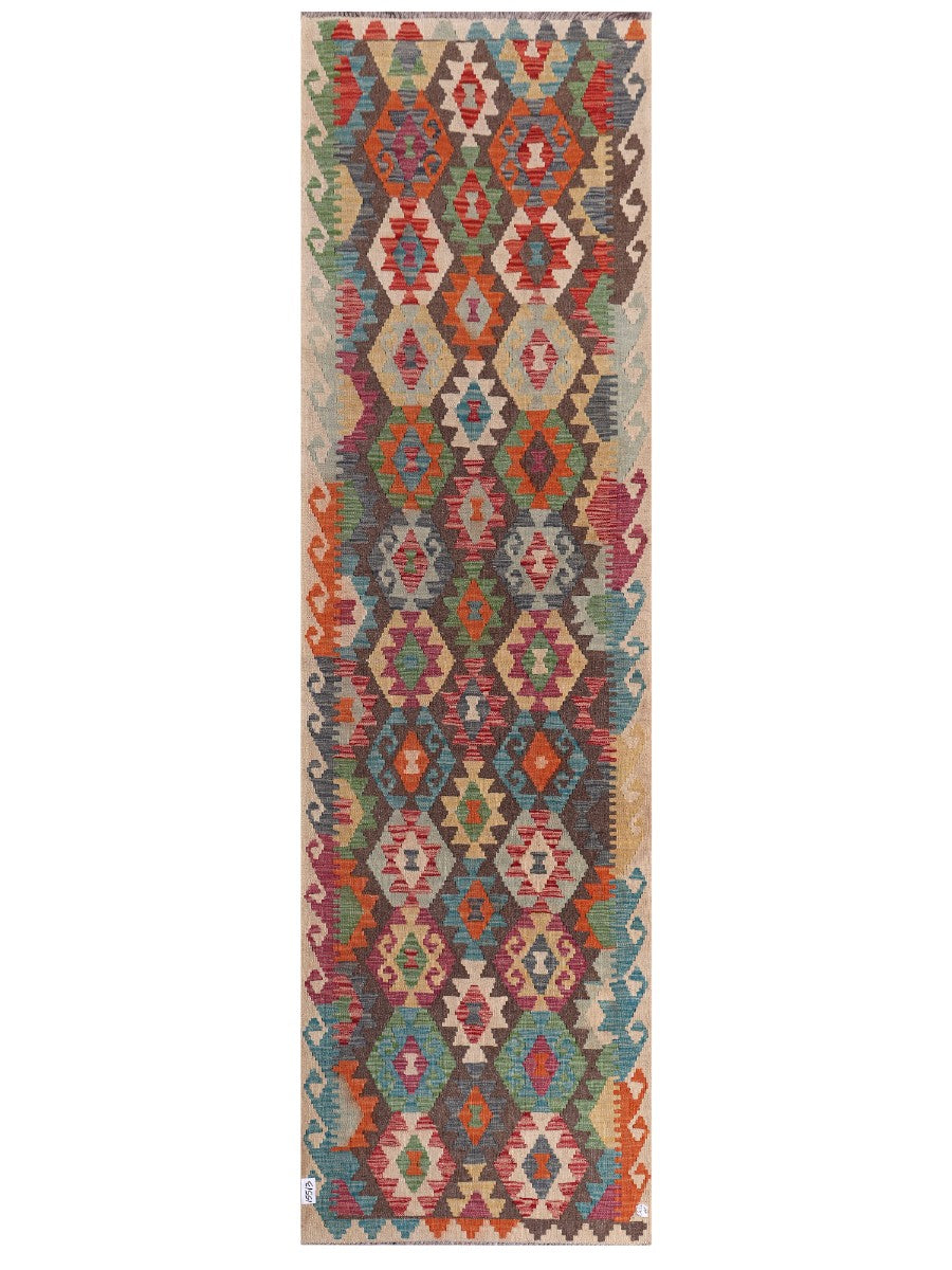 Maimana Afghanistan Kilim Runner - 293 x 85 cm