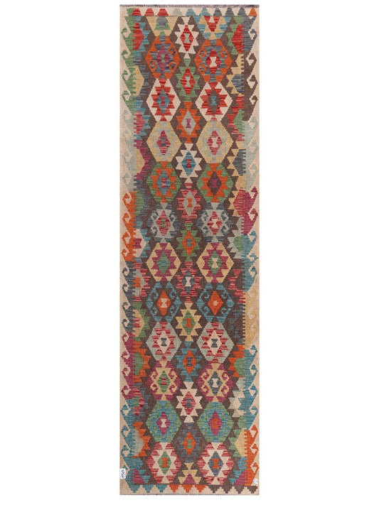 Maimana Afghanistan Kilim Runner - 293 x 85 cm
