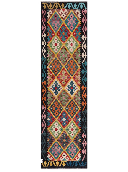 Maimana Afghanistan Kilim Runner - 299 x 86 cm