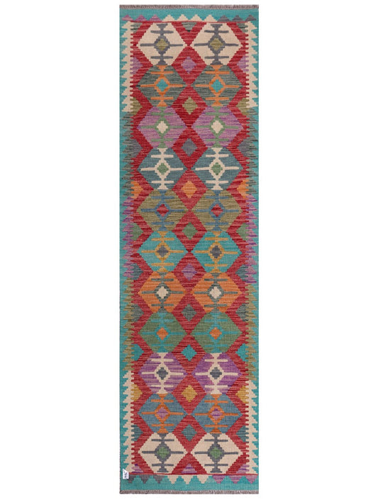 Maimana Afghanistan Kilim Runner - 297 x 86 cm