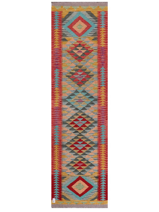 Maimana Afghanistan Kilim Runner - 291 x 81 cm