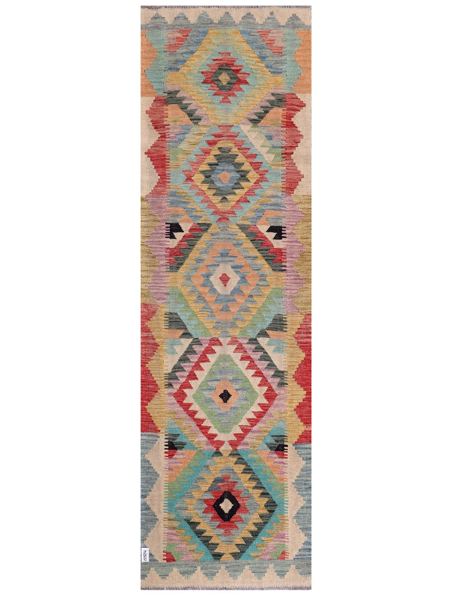Maimana Afghanistan Kilim Runner - 286 x 85 cm
