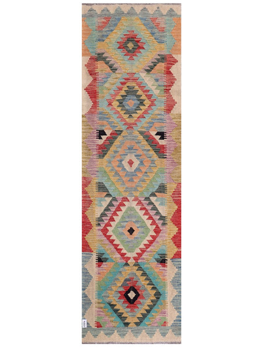 Maimana Afghanistan Kilim Runner - 286 x 85 cm
