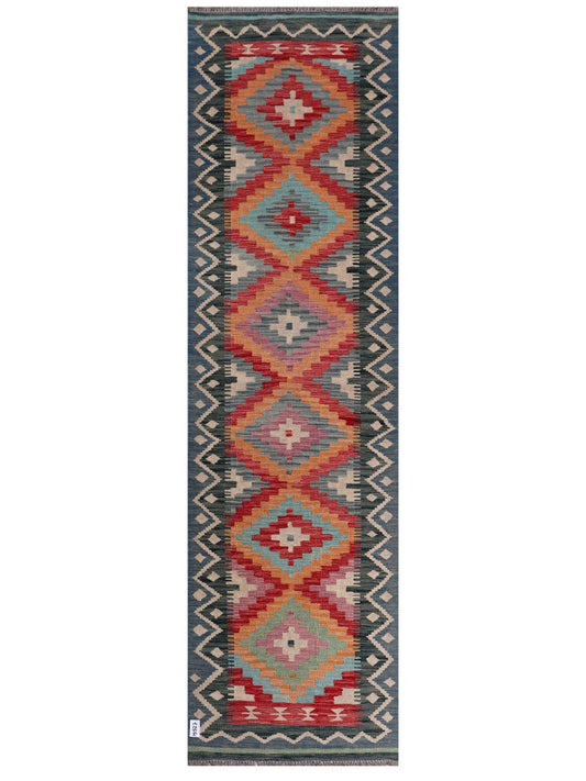 Maimana Afghanistan Kilim Runner - 290 x 82 cm