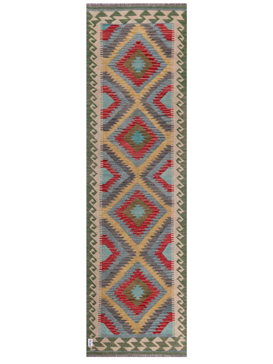 Maimana Afghanistan Kilim Runner - 294 x 85 cm