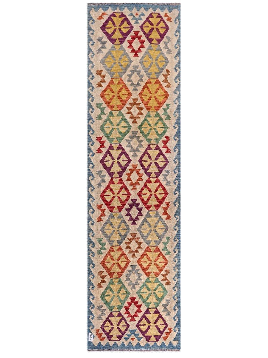 Maimana Afghanistan Kilim Runner - 298 x 81 cm