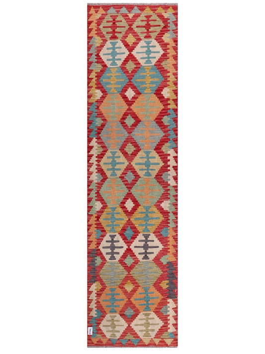 Maimana Afghanistan Kilim Runner - 298 x 80 cm