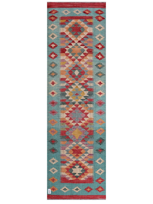 Maimana Afghanistan Kilim Runner - 284 x 86 cm