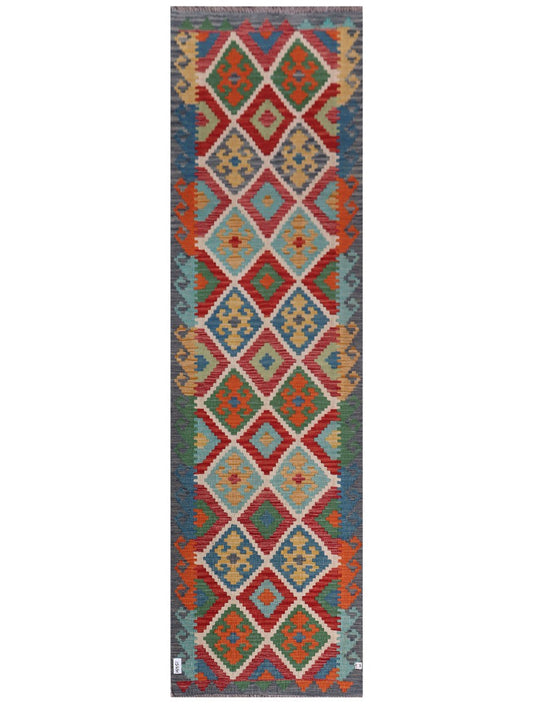 Maimana Afghanistan Kilim Runner - 300 x 85 cm