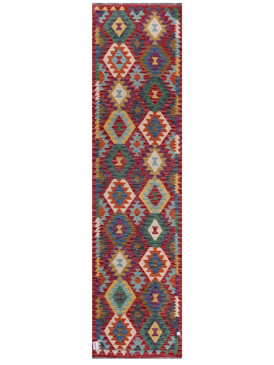 Maimana Afghanistan Kilim Runner - 311 x 80 cm