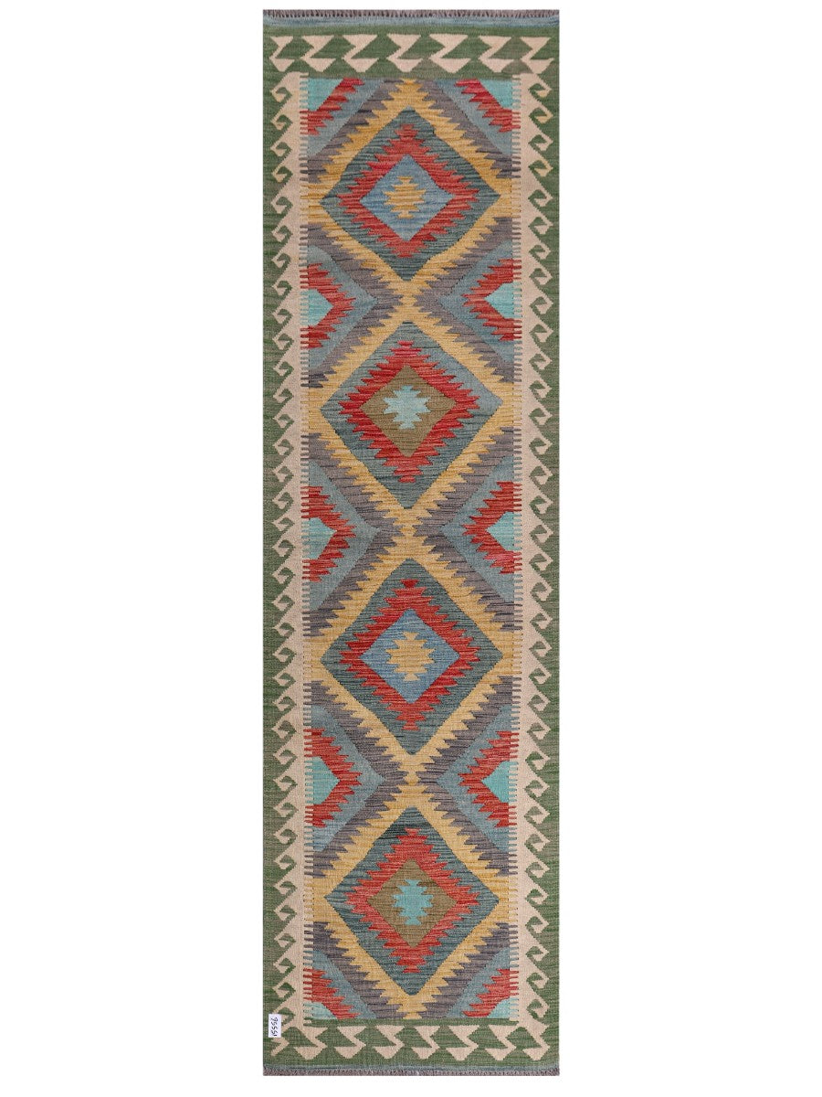 Maimana Afghanistan Kilim Runner - 300 x 85 cm