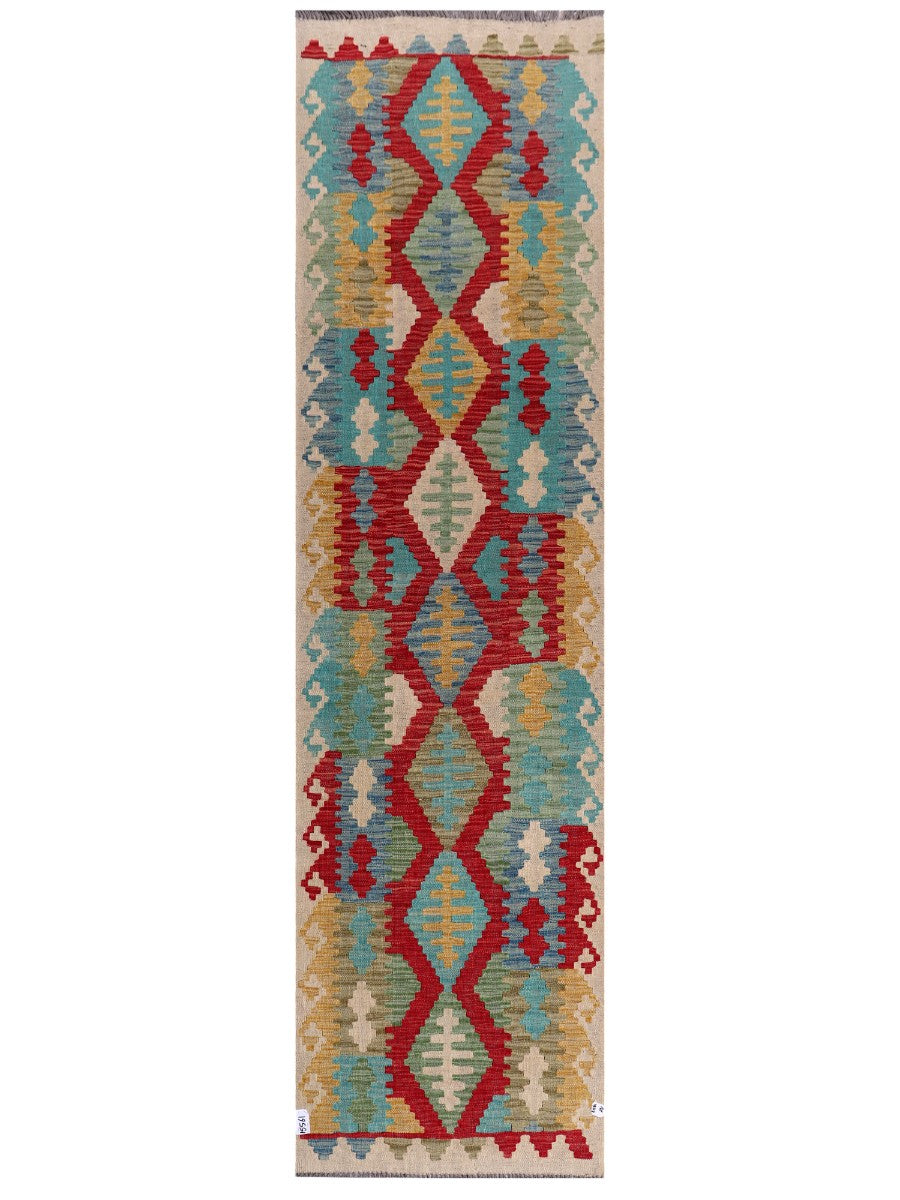 Maimana Afghanistan Kilim Runner - 297 x 80 cm
