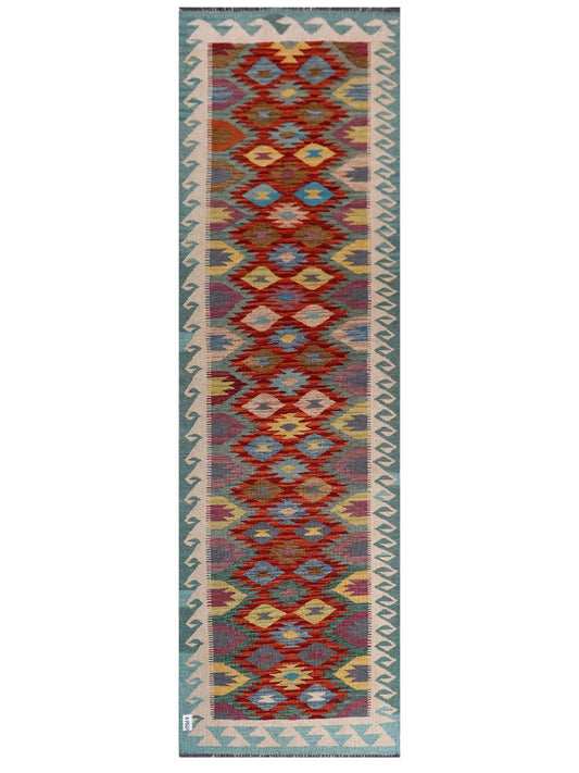 Maimana Afghanistan Kilim Runner - 296 x 89 cm