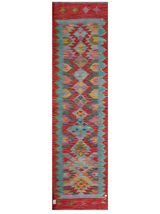 Maimana Afghanistan Kilim Runner - 293 x 80 cm