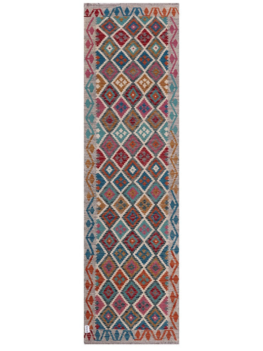 Maimana Afghanistan Kilim Runner - 295 x 84 cm