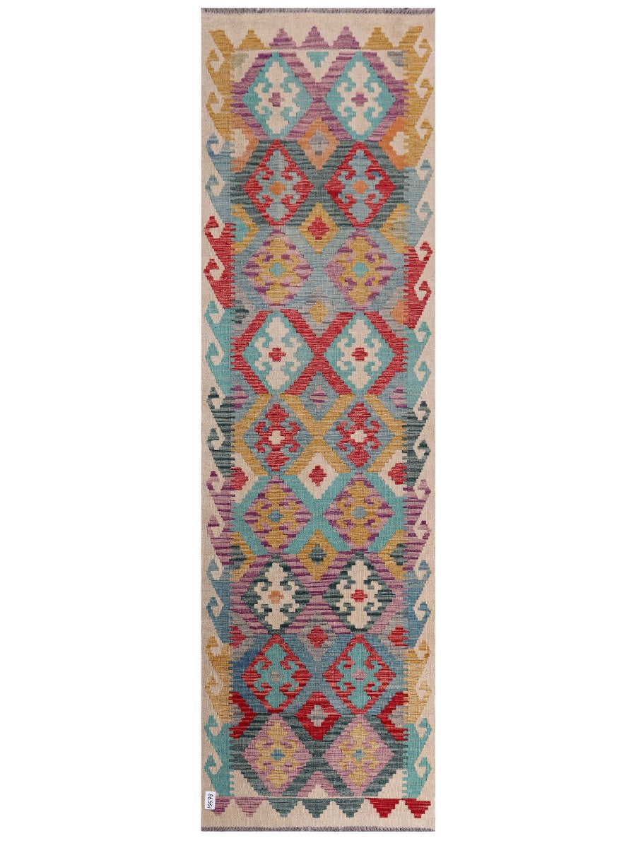 Maimana Afghanistan Kilim Runner - 290 x 84 cm