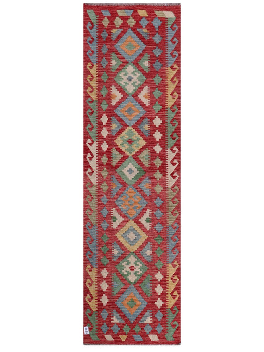 Maimana Afghanistan Kilim Runner - 289 x 84 cm