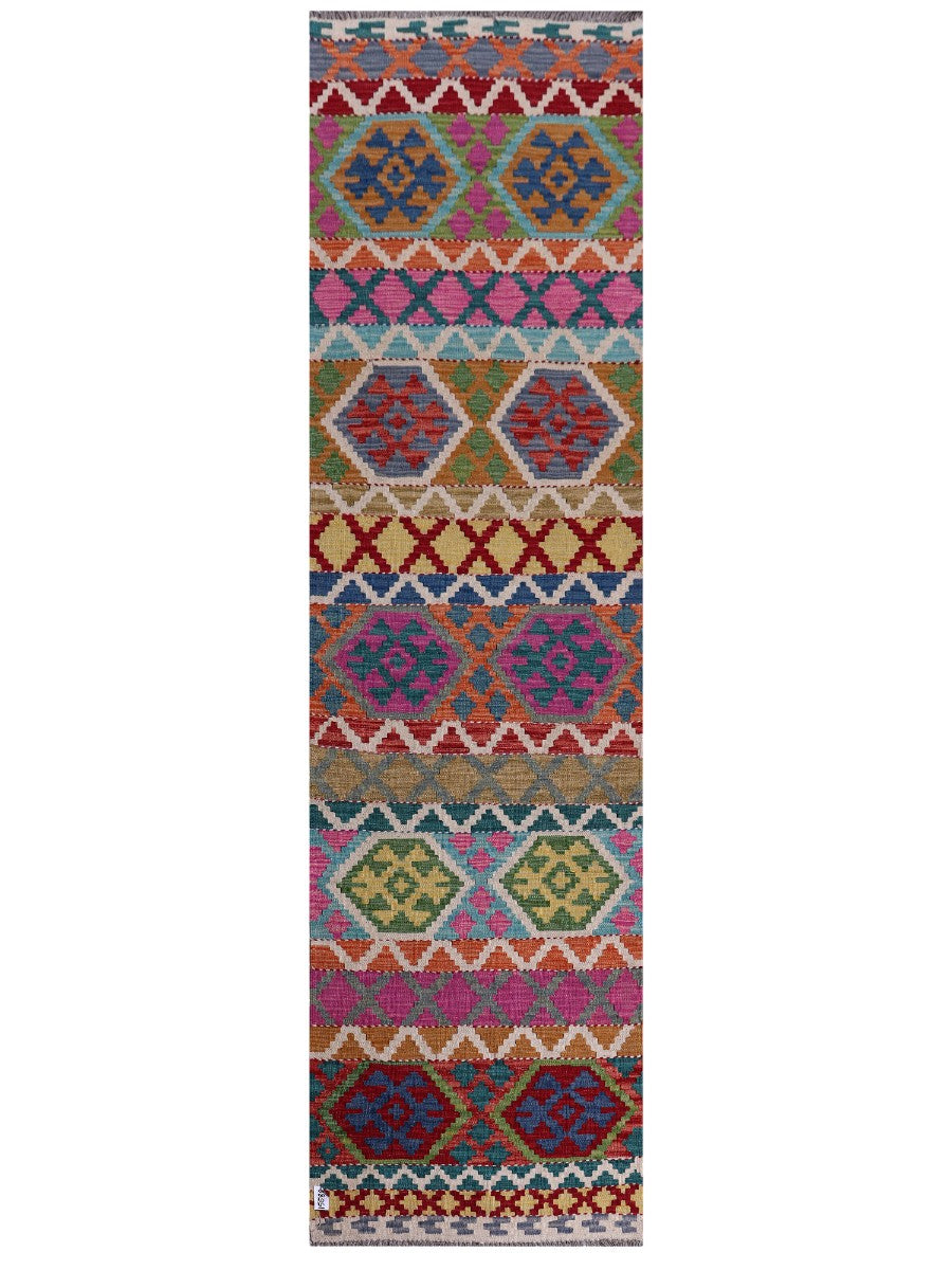 Maimana Afghanistan Kilim Runner - 302 x 83 cm