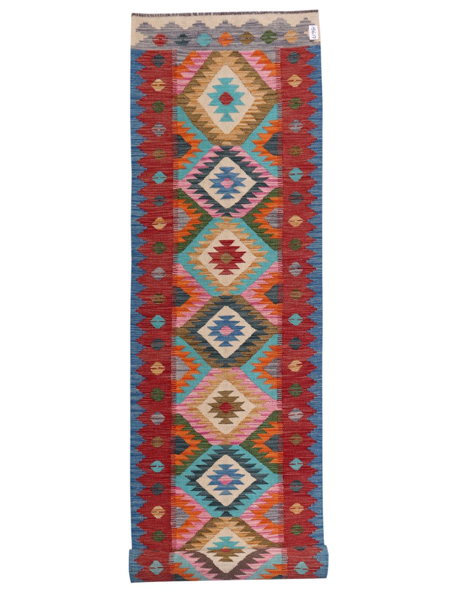 Maimana Afghanistan Kilim Runner - 490 x 82 cm