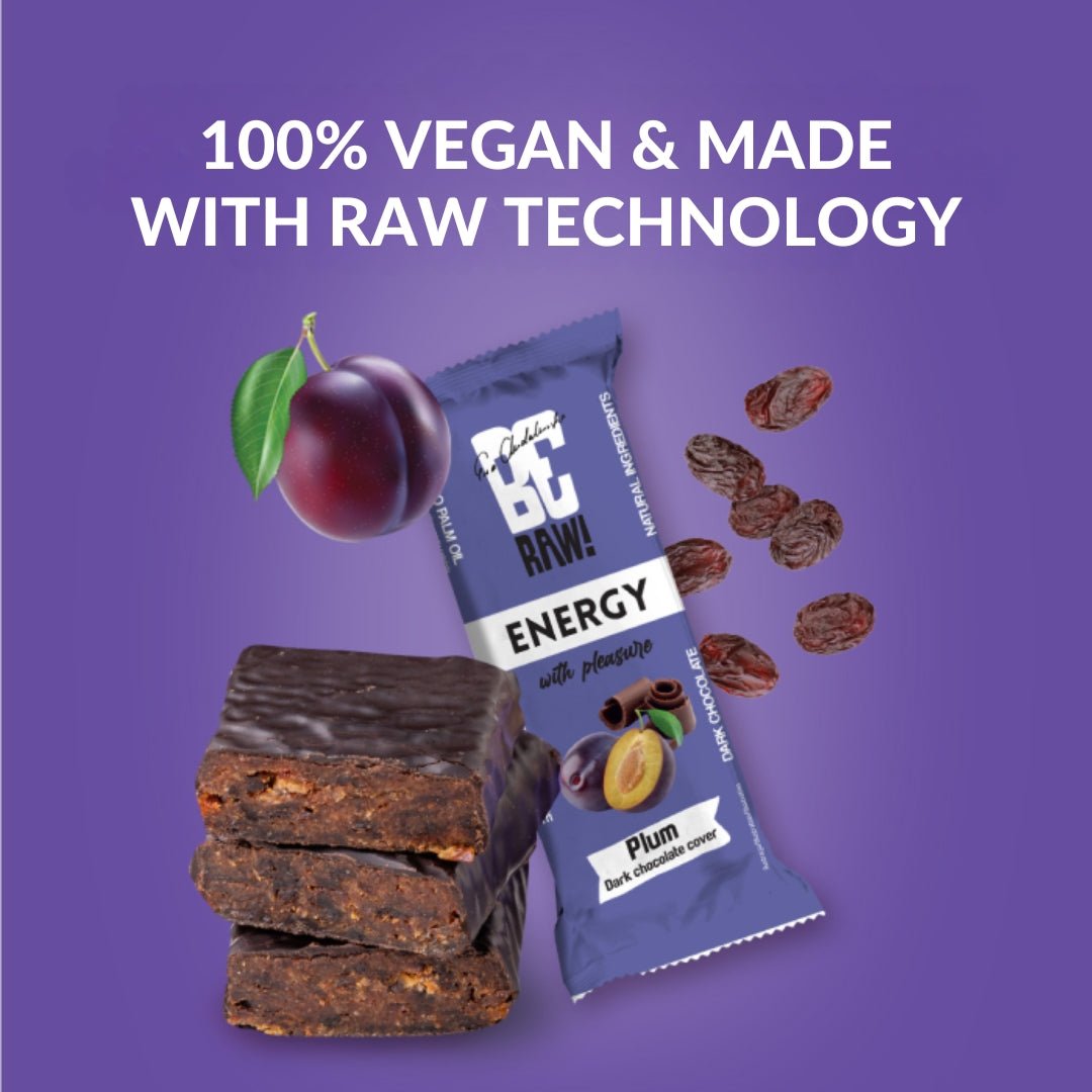 15x Energy Bar - Plum dark chocolate cover 40g