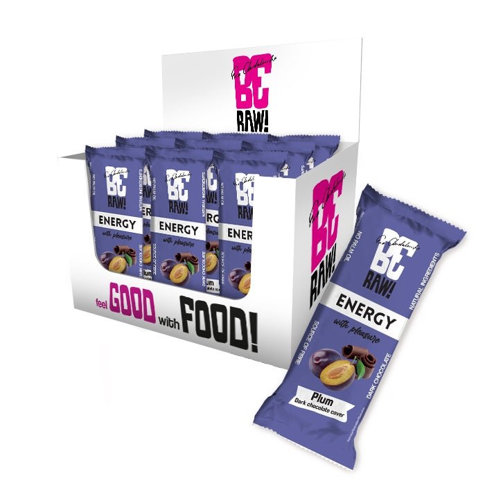 15x Energy Bar - Plum dark chocolate cover 40g