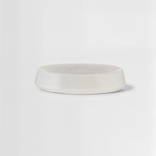 Abaska Off White Marble Soap Dish