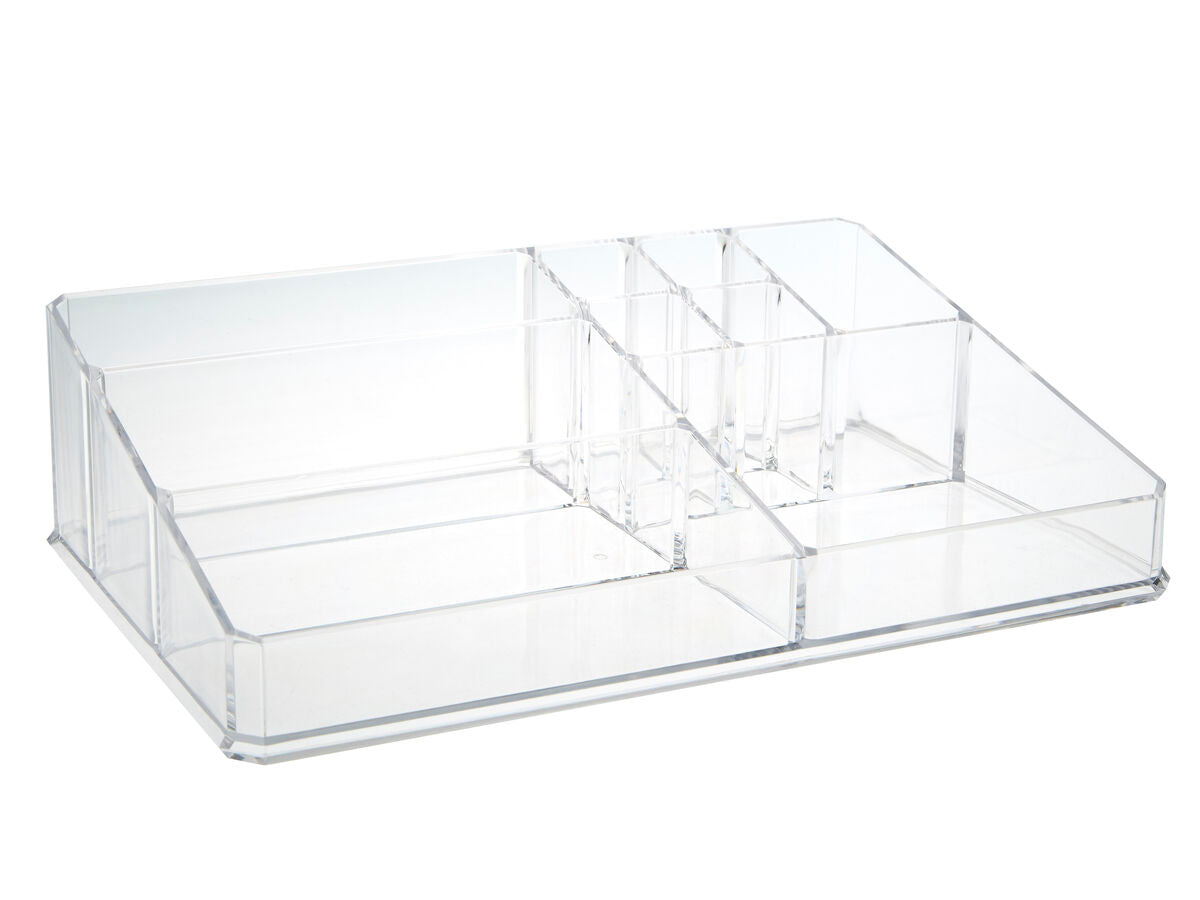 9 Compartment Cosmetics Clear Organiser