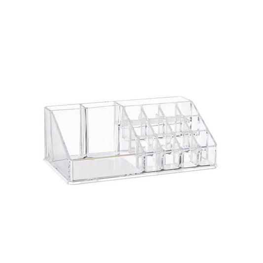16 Compartment Clear Cosmetics Organiser