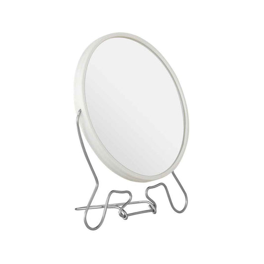 Mison White Metal Large Shaving Mirror