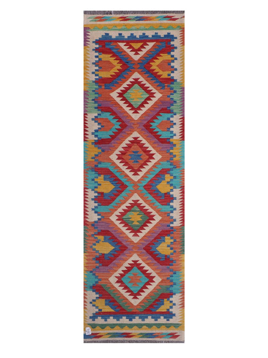 Maimana Afghanistan Kilim Runner - 246 x 75 cm