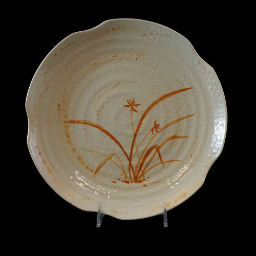 Gold Orchid Melamine Lotus Shape Plate 405mm / 16'' - Pack Of 12