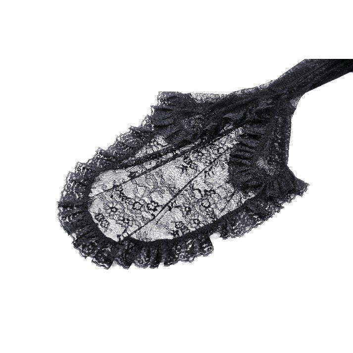 Dark in Love Delaney Gothic Romantic Lace Flare Sleeve Top