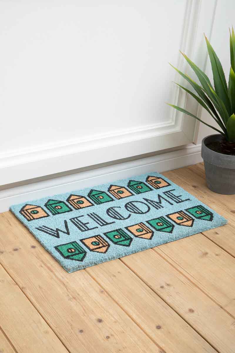 Filta Welcome Home Light Green Doormat