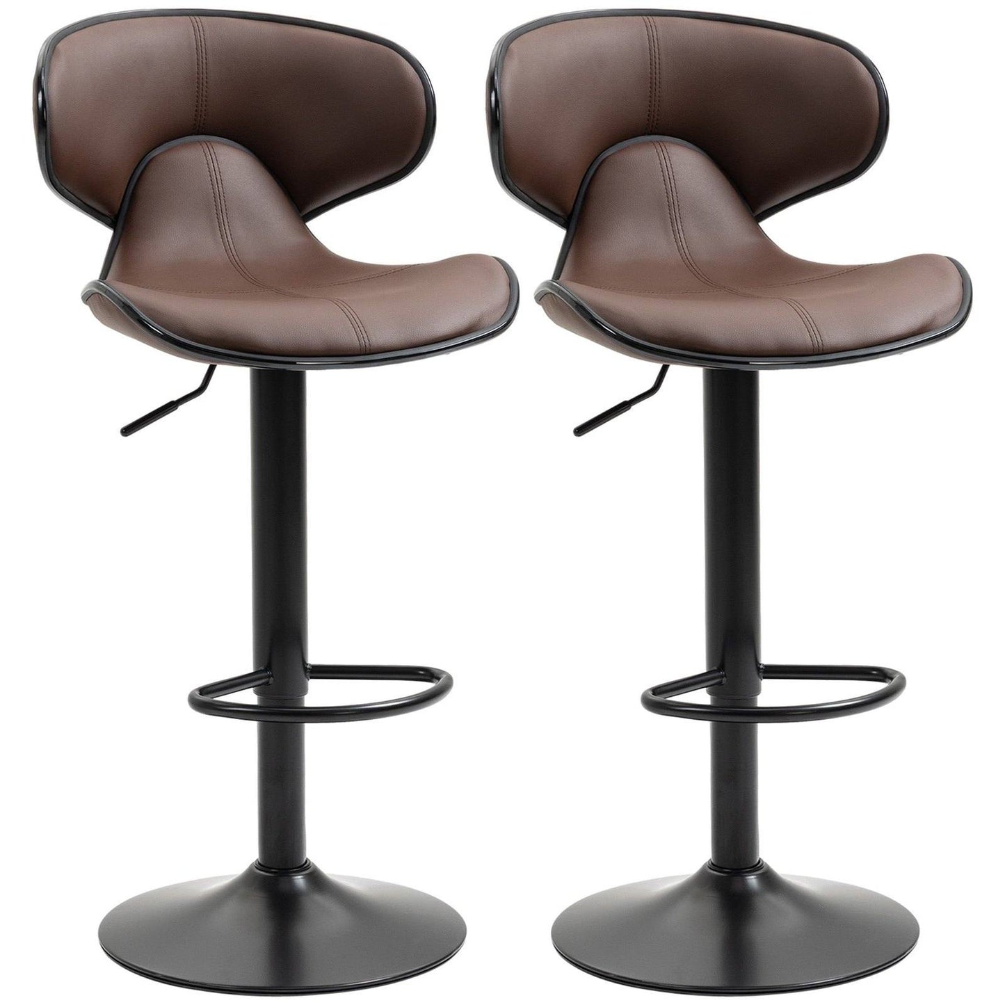 Adjustable Swivel Bar Stools Set of 2