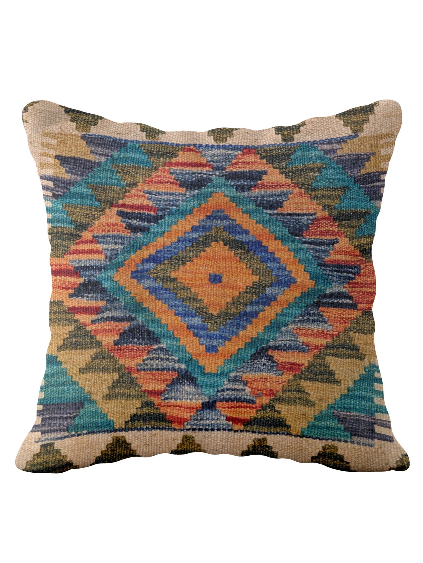 Afghan Kilim Cushion Cover - 45 x 45 cm