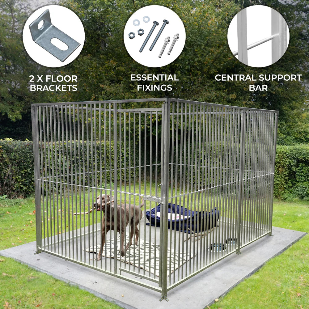 1.5m Dog Run Panel 8cm Bar Spacing