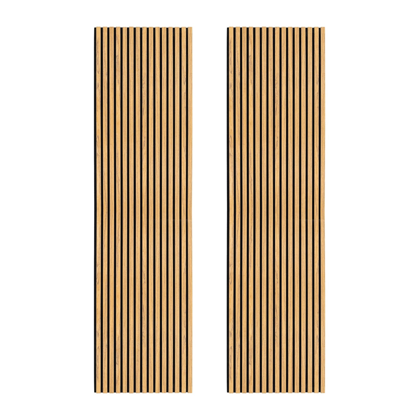 Acoustic Slat Wall Panels x 2 - Oak
