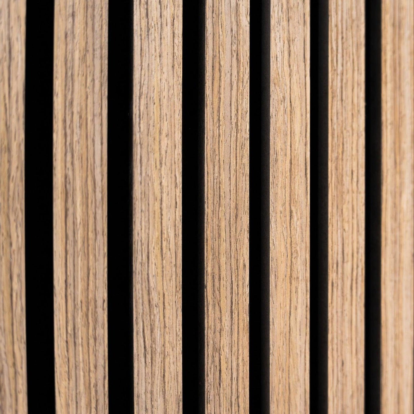Acoustic Slat Wall Panels x 2 - Light Walnut