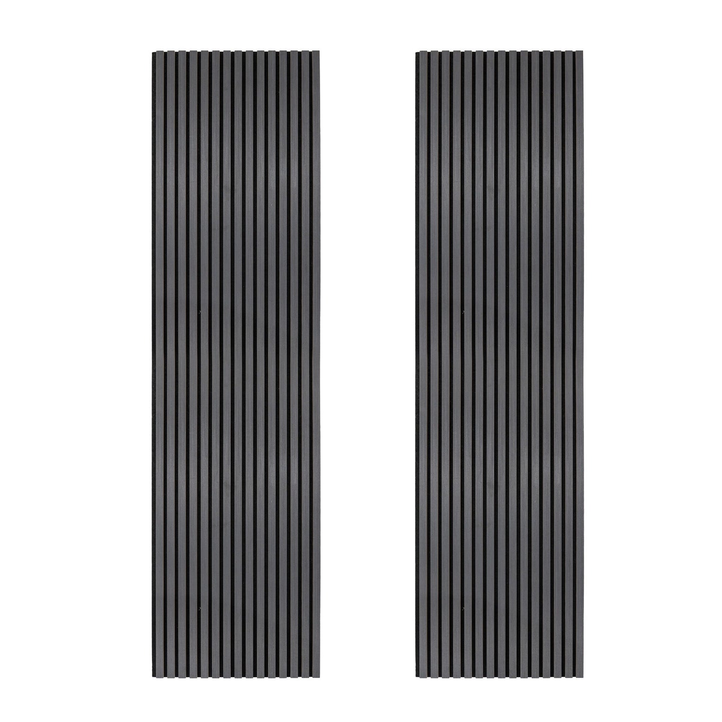 Acoustic Slat Wall Panels x 2 Anthracite Grey