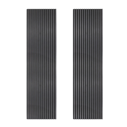 Acoustic Slat Wall Panels x 2 Anthracite Grey