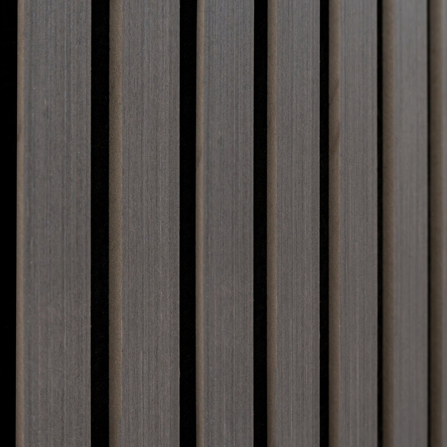 Acoustic Slat Wall Panels x 2 Anthracite Grey