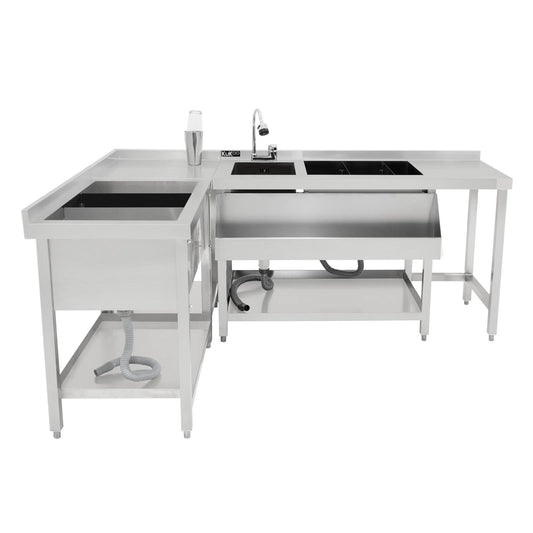 Modular Cocktail Bar Station with Ice Well