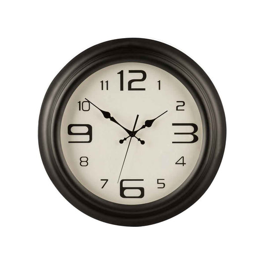 Myers Matt Black Metal Wall Clock