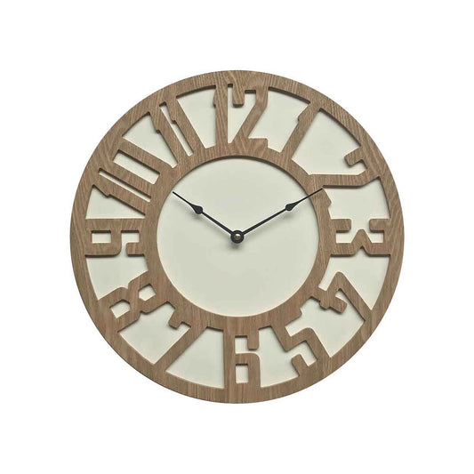 Vitus Carved Wood Wall Clock