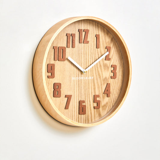 Vitus Brown Grain Small Wall Clock