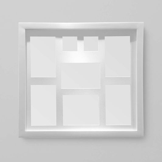 Maren White 8 Multi Photo Frame