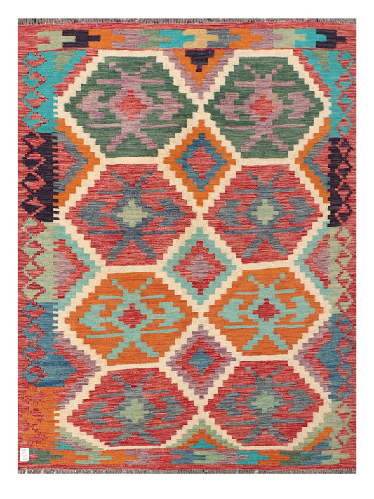 Maimana Afghanistan Kilim Rug - 208 x155 cm