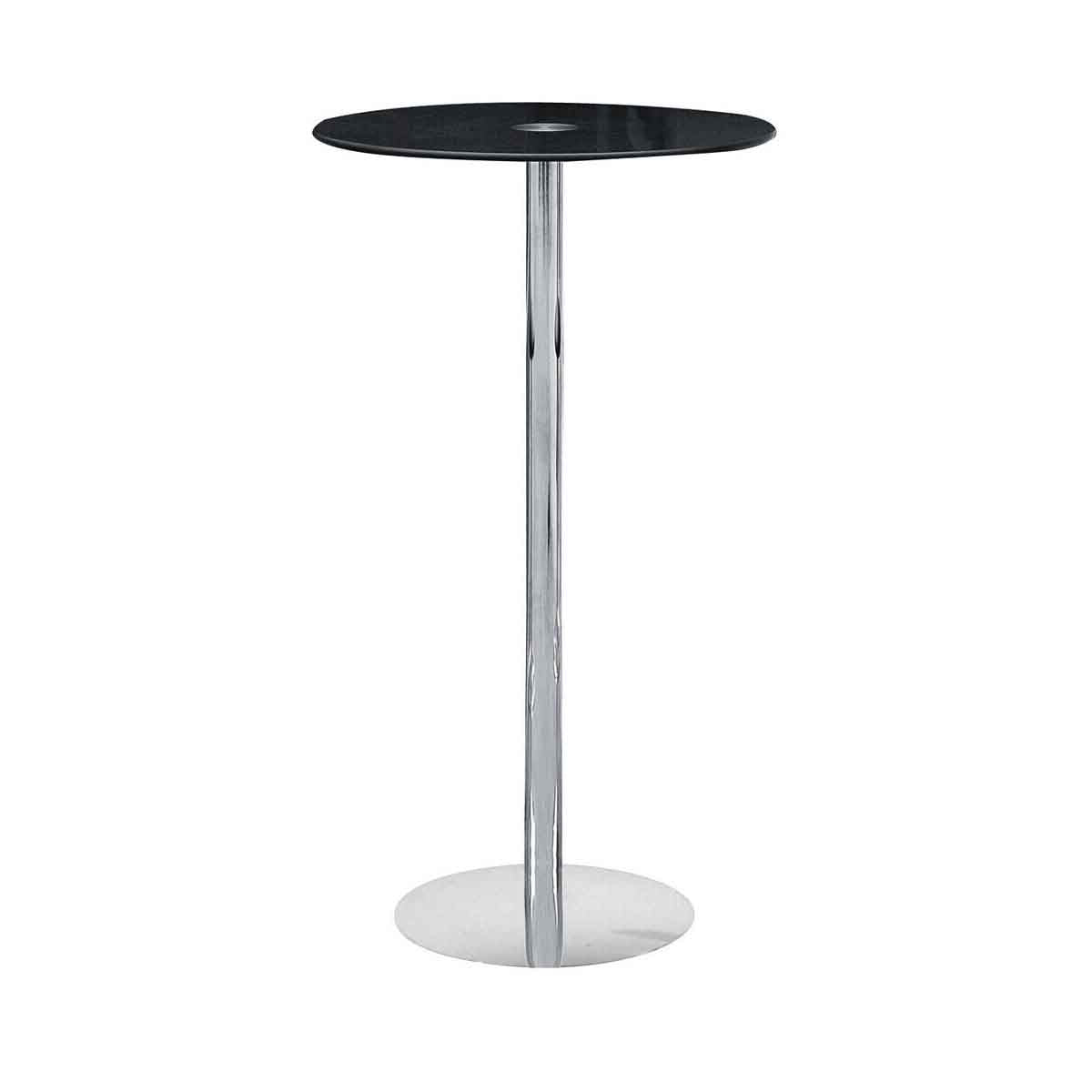 Adam Black Tempered Glass Bar Table