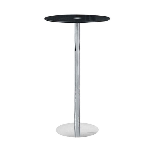Adam Black Tempered Glass Bar Table