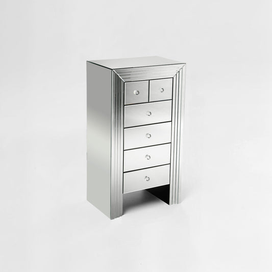 New Line Mirrored 6 Drawer Chest